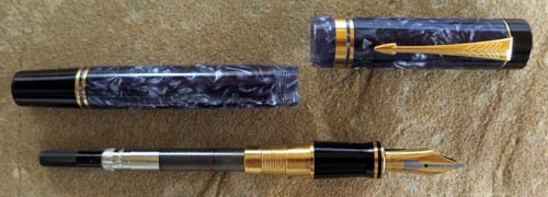 PARKER SPECIAL EDITION DUOFOLD CENTENNIEL IN BLUE MARBLE